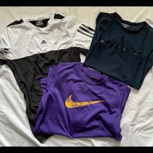 3 Boys athletic shirts